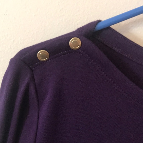 Lands End Purple Top - Picture 3 of 4
